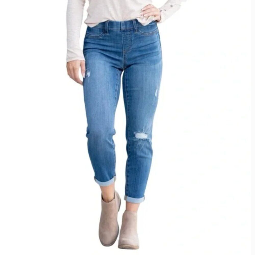 Women's Size 4 - 3/26 - Judy Blue Worland High Rise Pull On Boyfriend Jegging